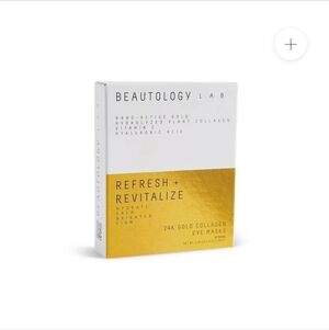 Beautology Lab Refresh & Revitalize 24K Gold Collagen Eye Masks, 10 Pair, NIB